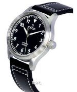 Ratio Skysurfer Pilot Black Sunray Dial Leather Automatic RTS305 200M Men's Watch