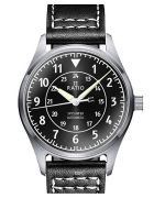 Ratio Skysurfer Pilot Black Sunray Dial Leather Automatic RTS314 200M Men's Watch