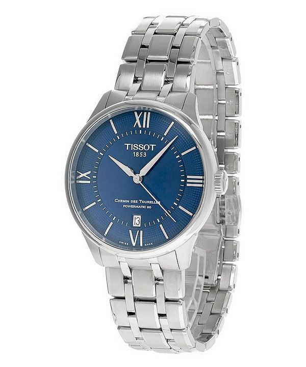 Tissot T-Classic Chemin Des Tourelles Powermatic 80 Blue Dial Automatic T139.807.11.048.00 Unisex Watch