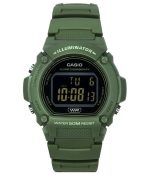 Casio Standard Illuminator Digital Green Resin Strap Quartz W-219HC-3B Men's Watch