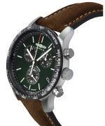 Zeppelin Night Cruise Chronograph Leather Strap Green Dial Quartz 72884 100M Men's Watch