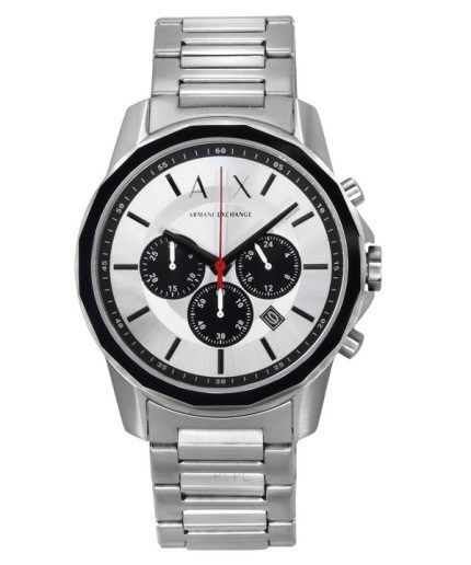 Armani Exchange Chronograph Stainless Steel Silver Dial Quartz AX1742 Men's Watch