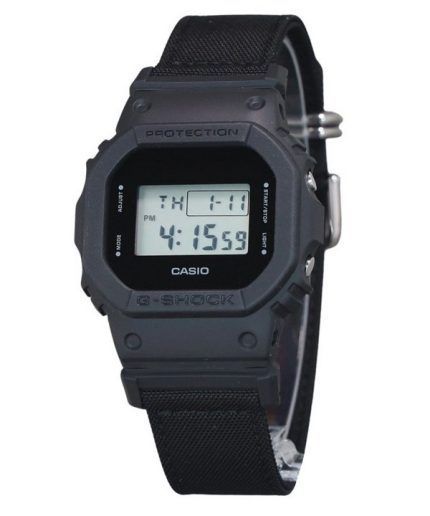 Casio G-Shock Digital Eco Cloth Strap Quartz DW-5600BCE-1 200M Men's Watch