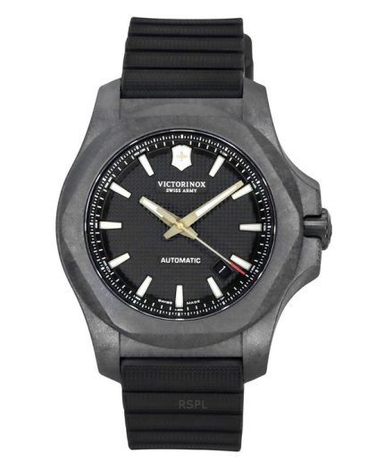 Victorinox Swiss Army I.N.O.X. Carbon Black Dial Automatic Divers 241866.1 200M Mens Watch With Gift Set